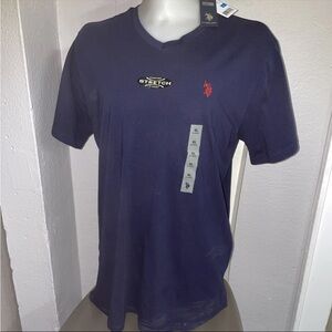 US Polo Assn. XL Blue V Neck NEW Shirt